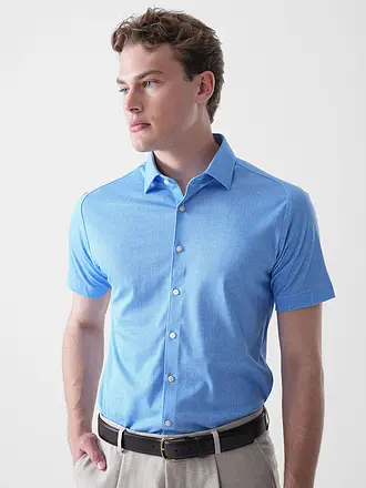 DESOTO | Chemise en jersey coupe slim | blau